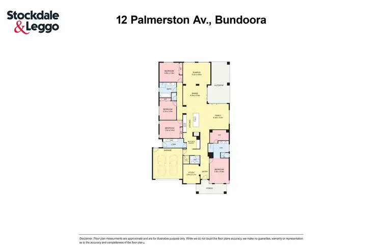 Floorplan of Homely house listing, 12 Palmerston Avenue, Bundoora VIC 3083