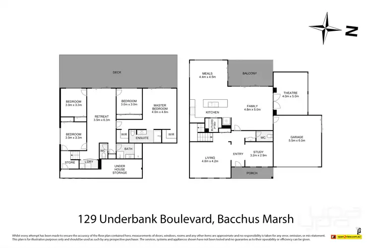 Floorplan of Homely house listing, 129 Underbank Boulevard, Bacchus Marsh VIC 3340