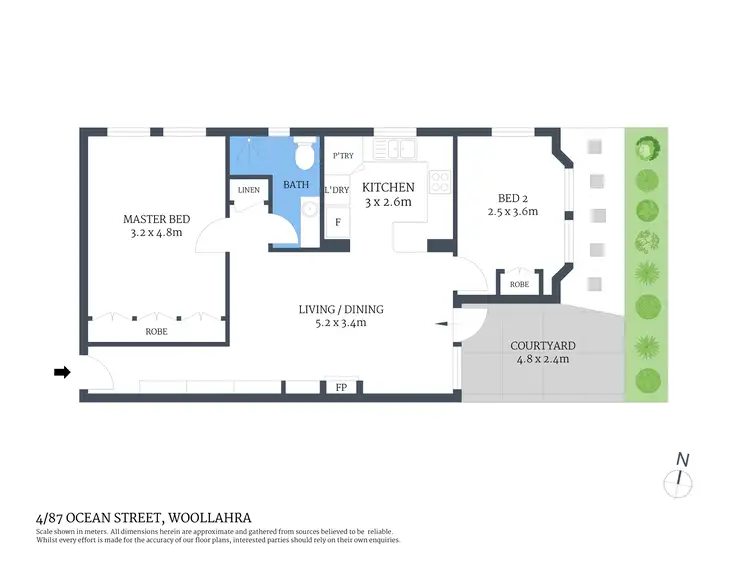 Floorplan of Homely apartment listing, 4/87 Ocean Street, Woollahra NSW 2025