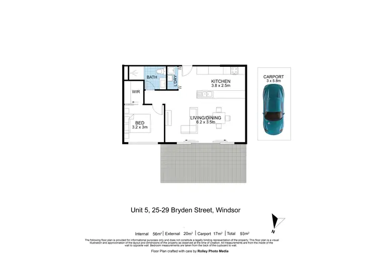 Floorplan of Homely apartment listing, 5/29 Bryden Street, Windsor QLD 4030