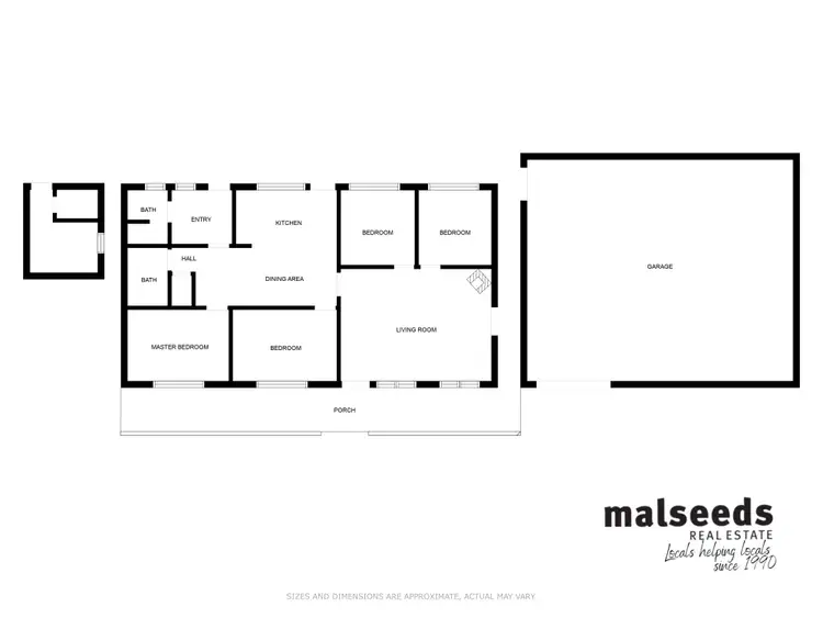 Floorplan of Homely house listing, 1 Oak Avenue, Lucindale SA 5272