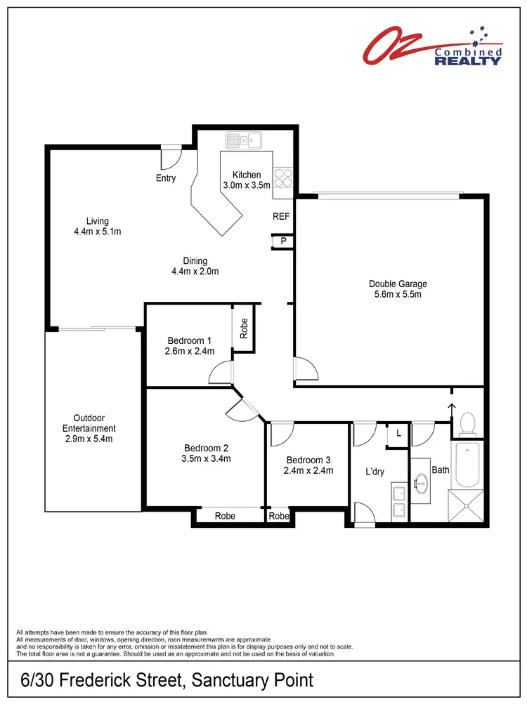 Floorplan of Homely villa listing, 6/30 Frederick Street, Sanctuary Point NSW 2540