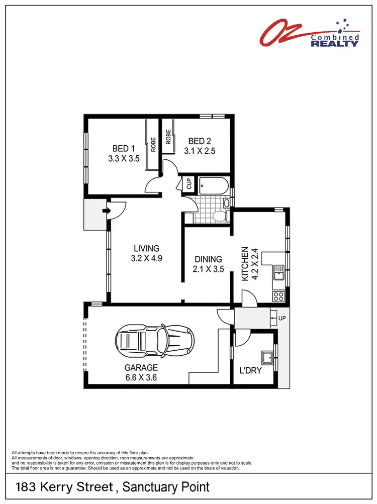 Floorplan of Homely house listing, 183 Kerry Street, Sanctuary Point NSW 2540