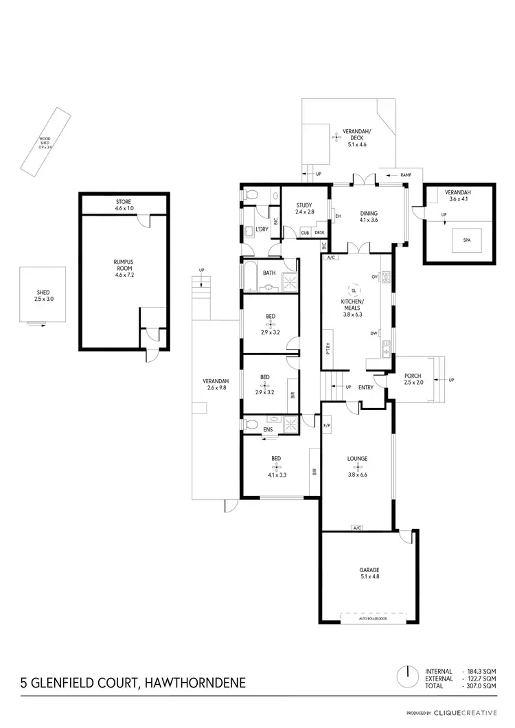 Floorplan of Homely house listing, 5 Glenfield Court, Hawthorndene SA 5051