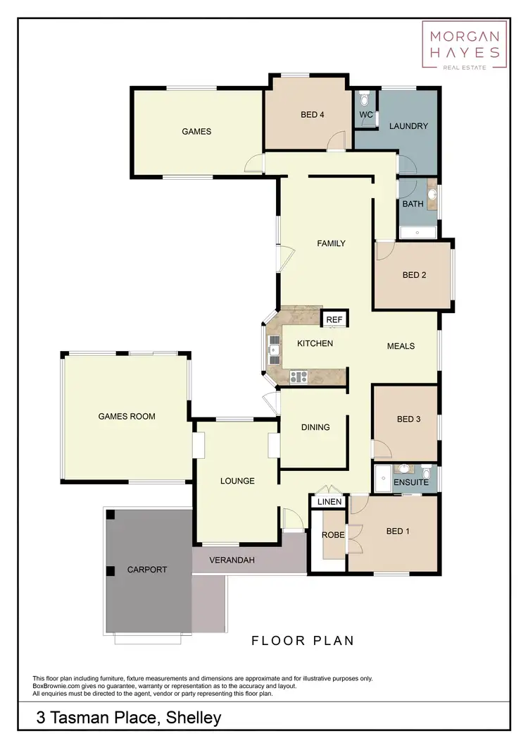 Floorplan of Homely house listing, 3 Tasman Place, Shelley WA 6148