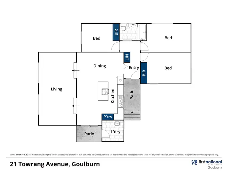 Floorplan of Homely house listing, 21 Towrang Avenue, Goulburn NSW 2580