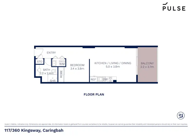 Floorplan of Homely apartment listing, 117/360 Kingsway, Caringbah NSW 2229