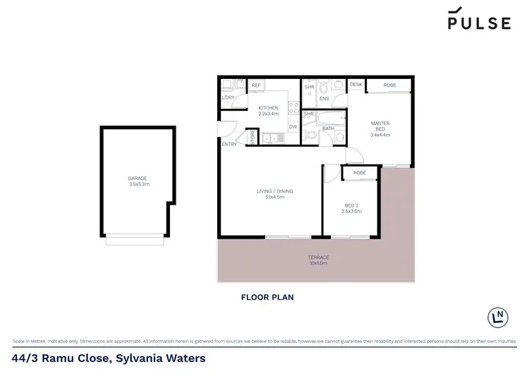 Floorplan of Homely unit listing, 44/3 Ramu Close, Sylvania Waters NSW 2224