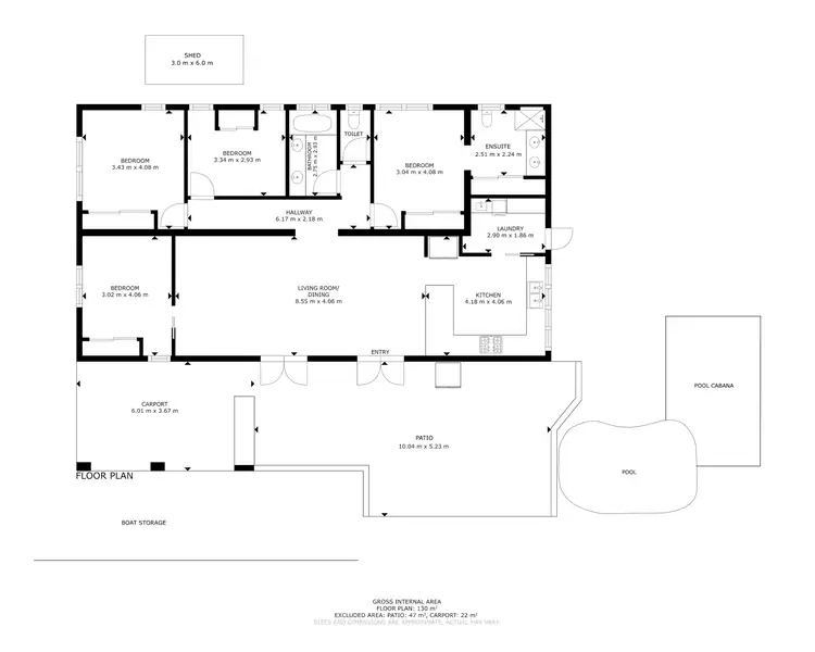 Floorplan of Homely house listing, 77 Reed Road, Trinity Park QLD 4879