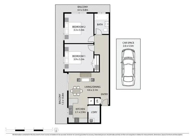 Floorplan of Homely apartment listing, 20/43 Campbell Street, Parramatta NSW 2150
