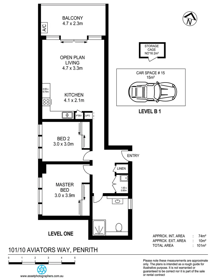 Floorplan of Homely apartment listing, 101/10 Aviators Way, Penrith NSW 2750