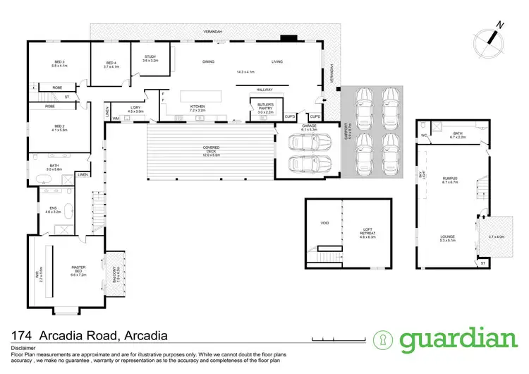 Floorplan of Homely rural property listing, 174 Arcadia Road, Arcadia NSW 2159