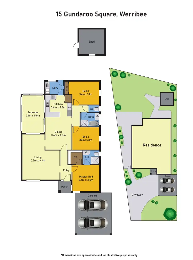 Floorplan of Homely house listing, 15 Gundaroo Square, Werribee VIC 3030
