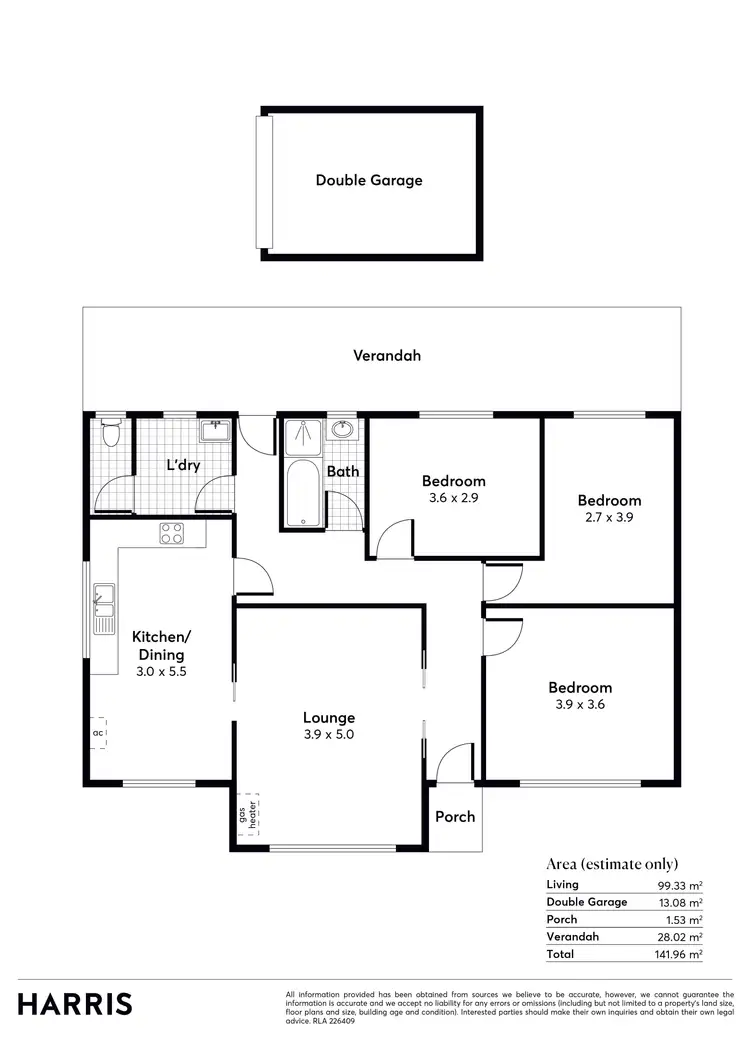 Floorplan of Homely house listing, 22 Meath Avenue, Salisbury Downs SA 5108