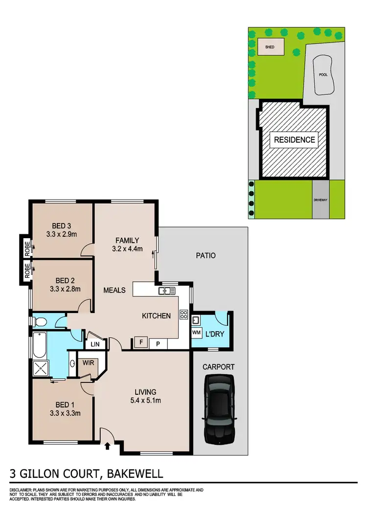 Floorplan of Homely house listing, 3 Gillon Court, Bakewell NT 832