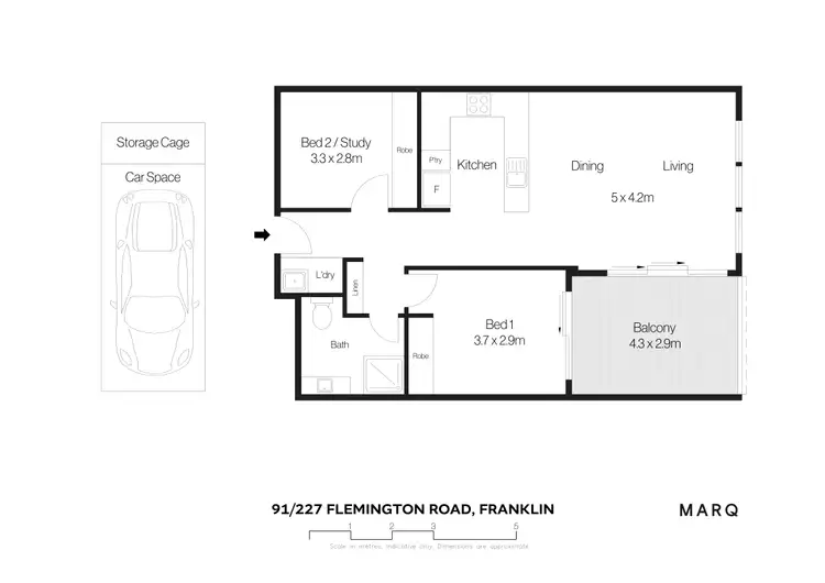 Floorplan of Homely apartment listing, 91/227 Flemington Road, Franklin ACT 2913