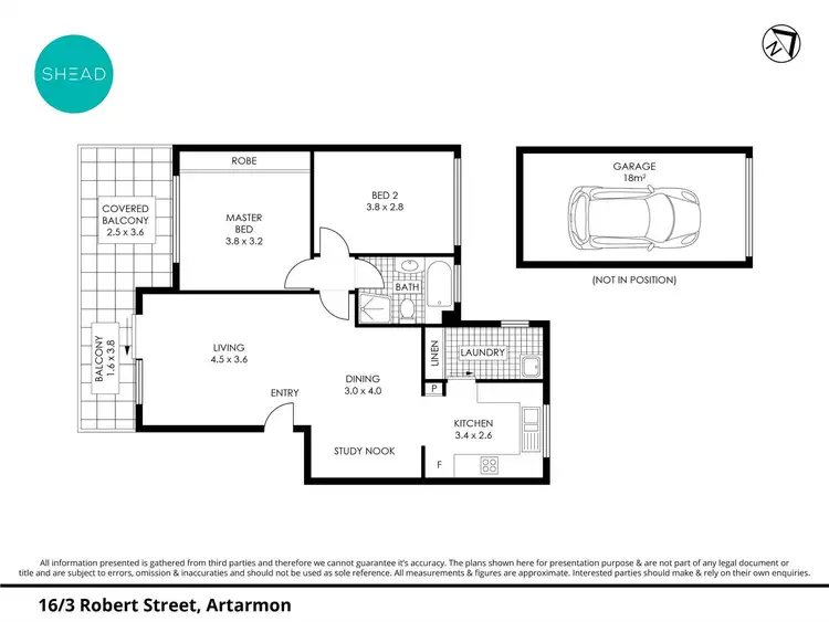 Floorplan of Homely apartment listing, 16/3 Robert Street, Artarmon NSW 2064