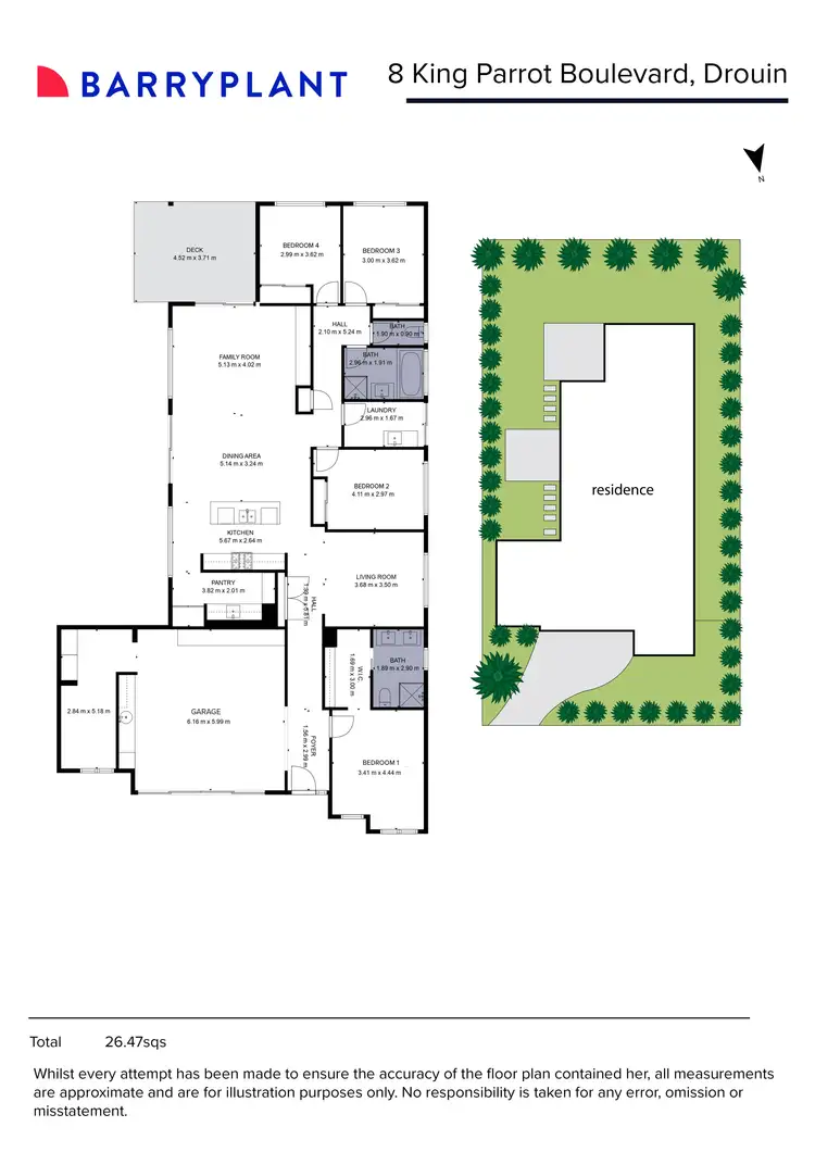 Floorplan of Homely house listing, 8 King Parrot Boulevard, Drouin VIC 3818