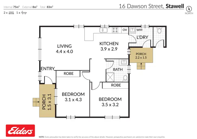 Floorplan of Homely house listing, 16 Dawson Street, Stawell VIC 3380
