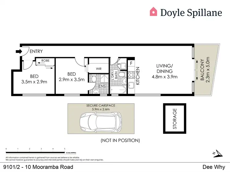 Floorplan of Homely apartment listing, 9101/2-10 Mooramba Road, Dee Why NSW 2099