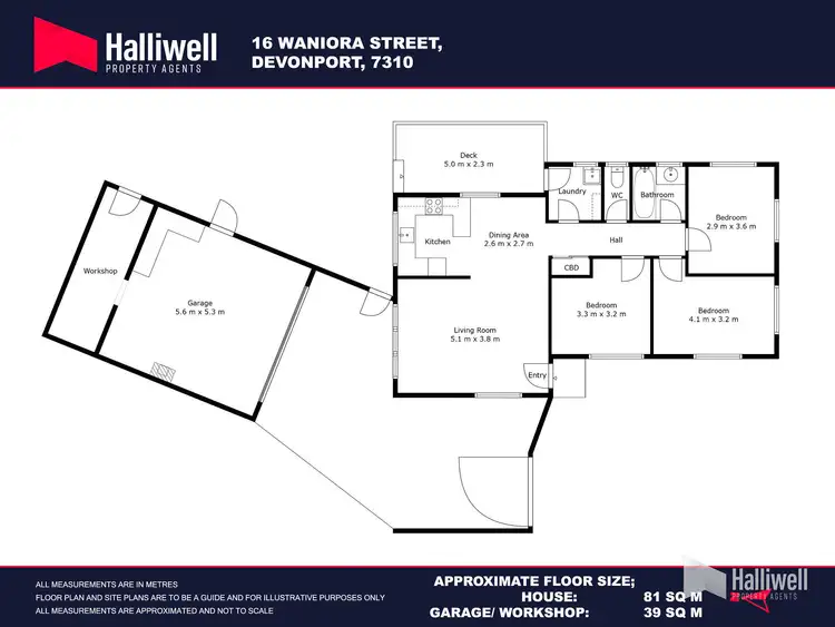 Floorplan of Homely house listing, 16 Waniora Street, Devonport TAS 7310