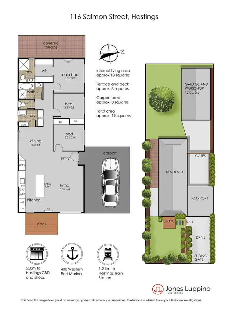 Floorplan of Homely house listing, 116 Salmon Street, Hastings VIC 3915
