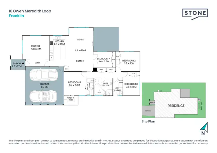 Floorplan of Homely house listing, 16 Gwen Meredith Loop, Franklin ACT 2913