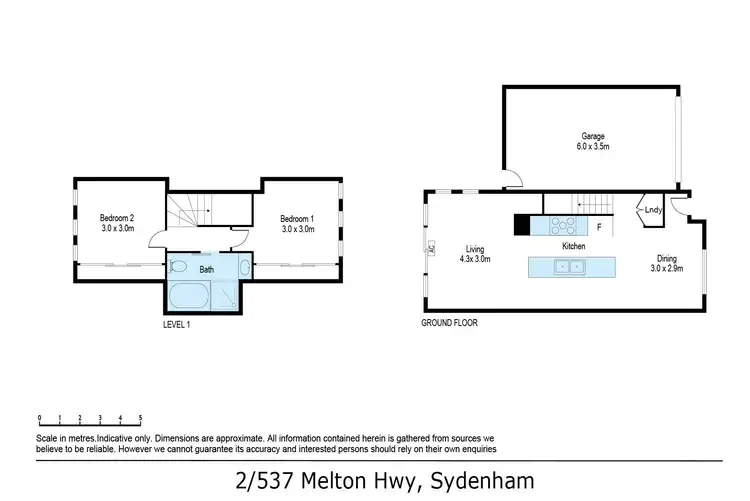 Floorplan of Homely townhouse listing, 2/537 Melton Highway, Sydenham VIC 3037