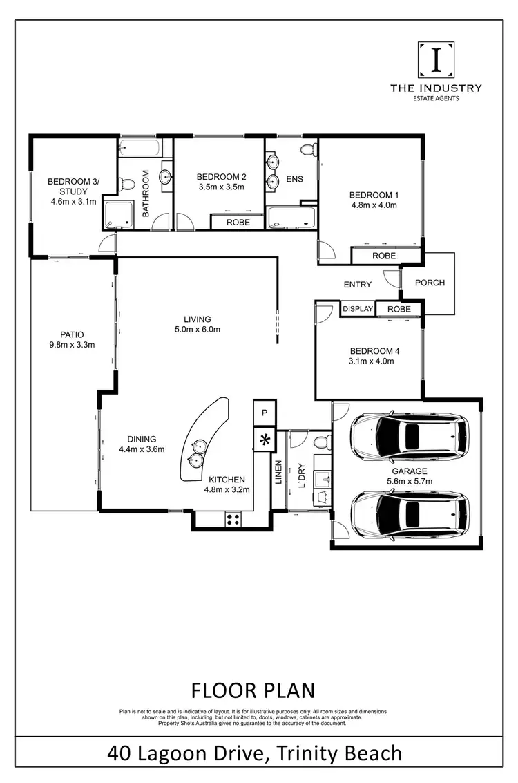 Floorplan of Homely house listing, 40 Lagoon Drive, Trinity Beach QLD 4879