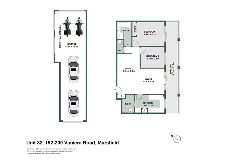 Floorplan of Homely apartment listing, 82/192-200 Vimiera Road, Marsfield NSW 2122