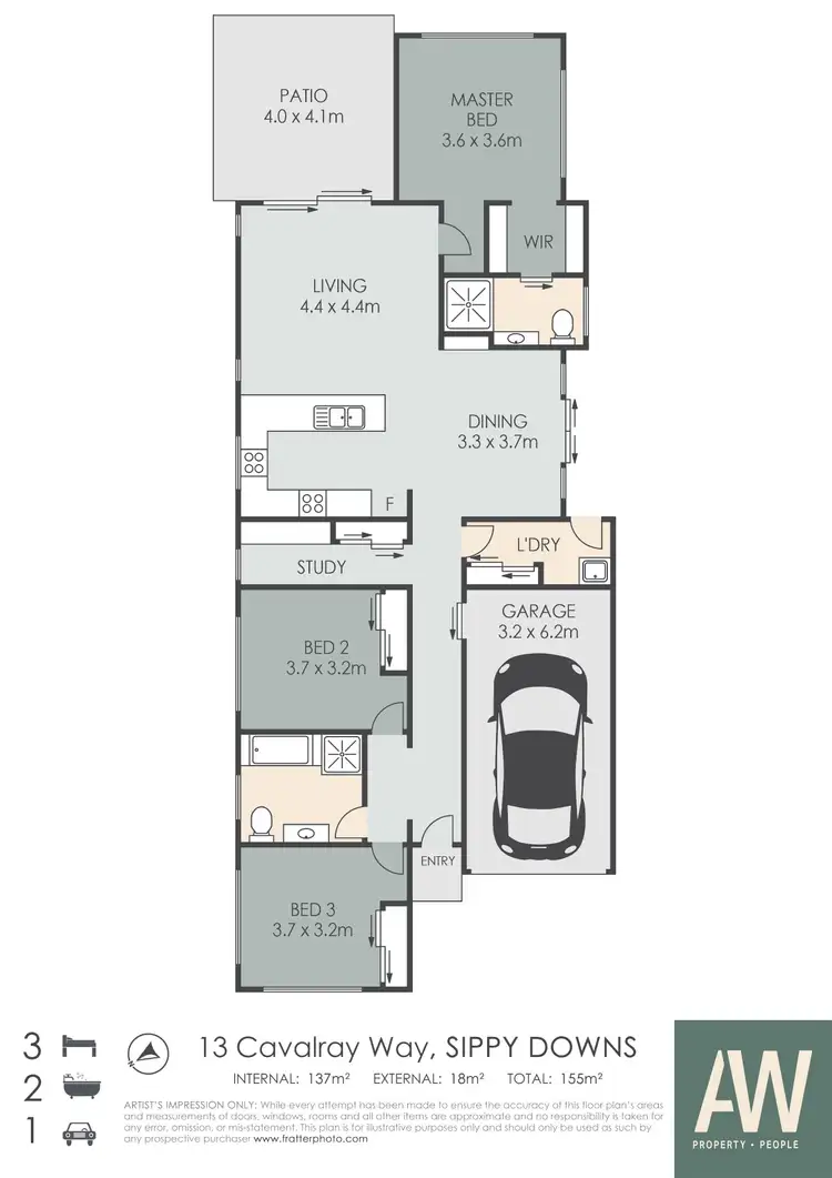Floorplan of Homely house listing, 13 Cavalry Way, Sippy Downs QLD 4556