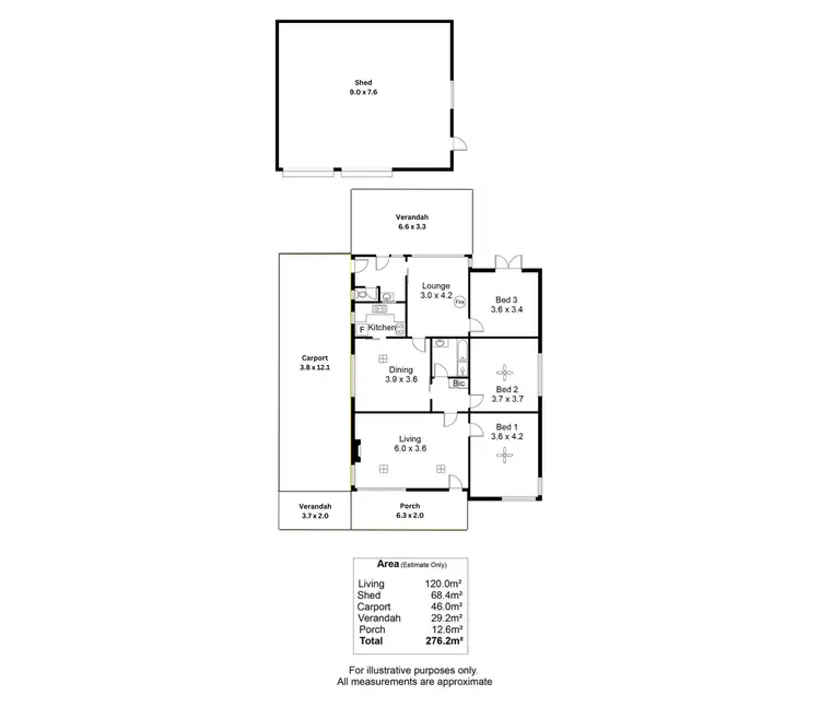 Floorplan of Homely house listing, 60 The Grove, Lower Mitcham SA 5062