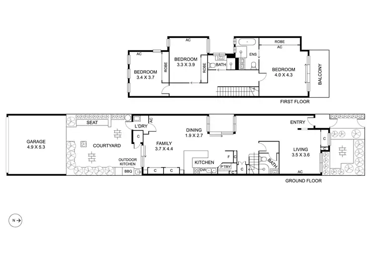 Floorplan of Homely house listing, 72 Elizabeth Street, Richmond VIC 3121
