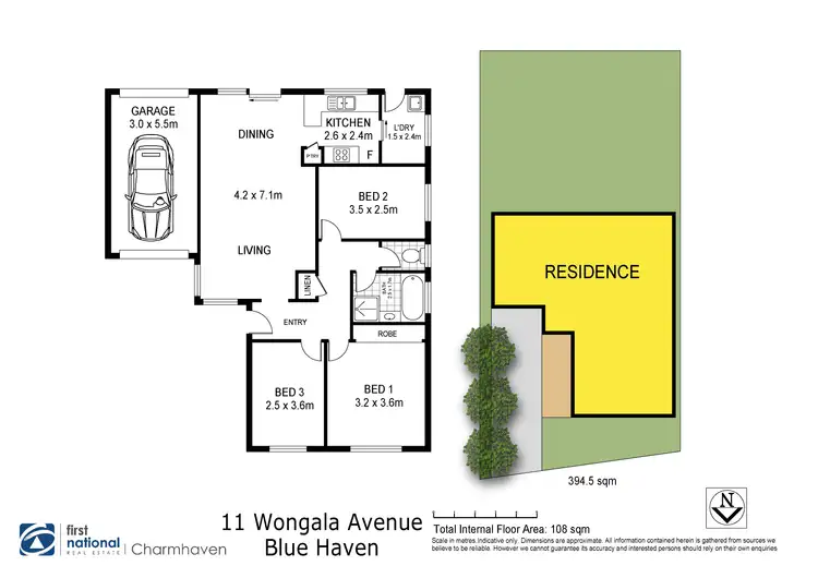 Floorplan of Homely house listing, 11 Wongala Avenue, Blue Haven NSW 2262