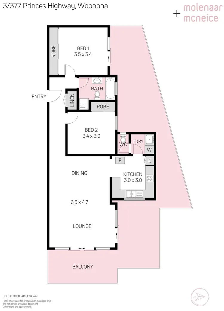 Floorplan of Homely house listing, 3/377 Princes Highway, Woonona NSW 2517