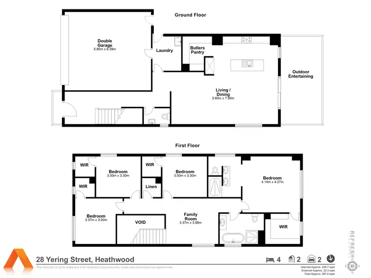Floorplan of Homely house listing, 28 Yering Street, Heathwood QLD 4110