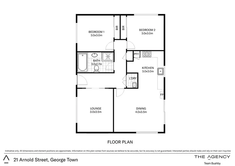 Floorplan of Homely house listing, 21 Arnold Street, George Town TAS 7253