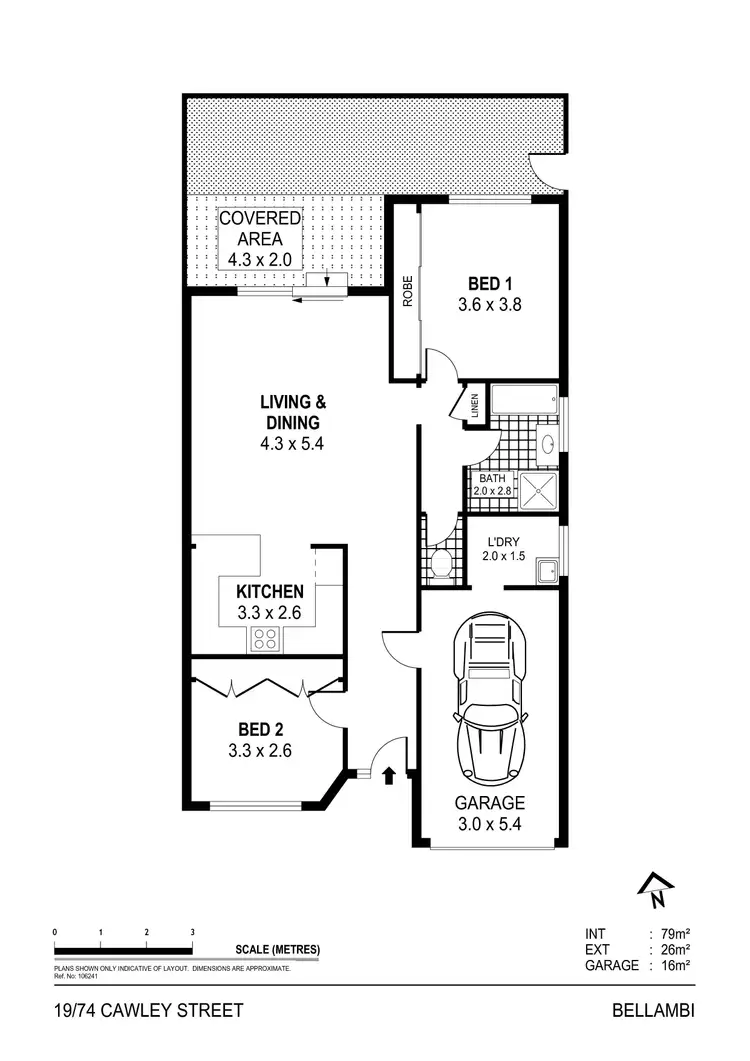 Floorplan of Homely villa listing, 19/74 Cawley Street, Bellambi NSW 2518