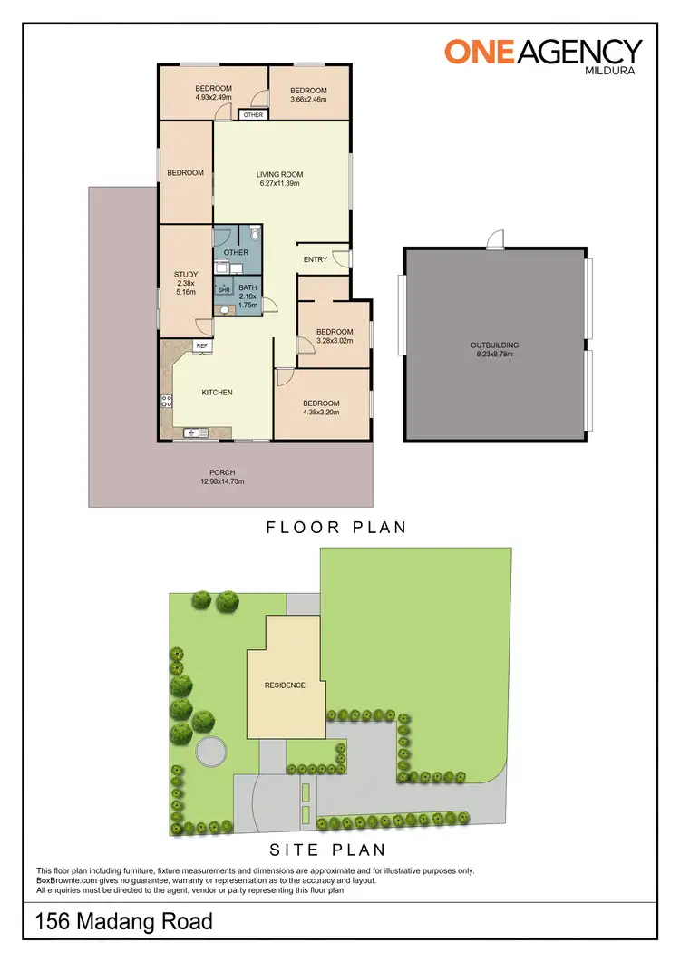 Floorplan of Homely house listing, 156 Madang Road, Robinvale VIC 3549