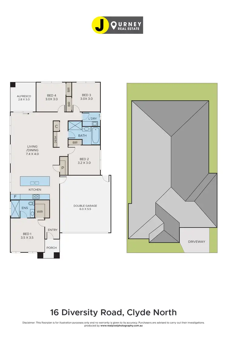 Floorplan of Homely house listing, 16 Diversity Road, Clyde North VIC 3978