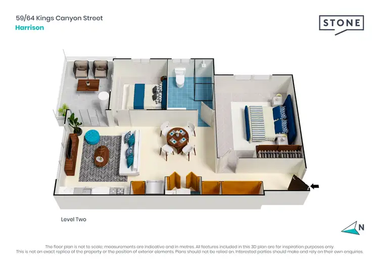 Floorplan of Homely unit listing, 59/64 Kings Canyon Street, Harrison ACT 2914