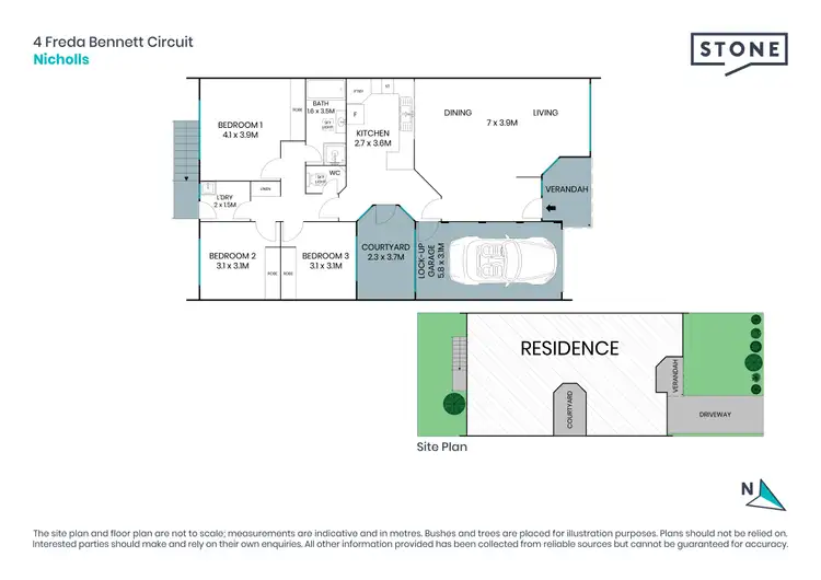 Floorplan of Homely house listing, 4 Freda Bennett Circuit, Nicholls ACT 2913