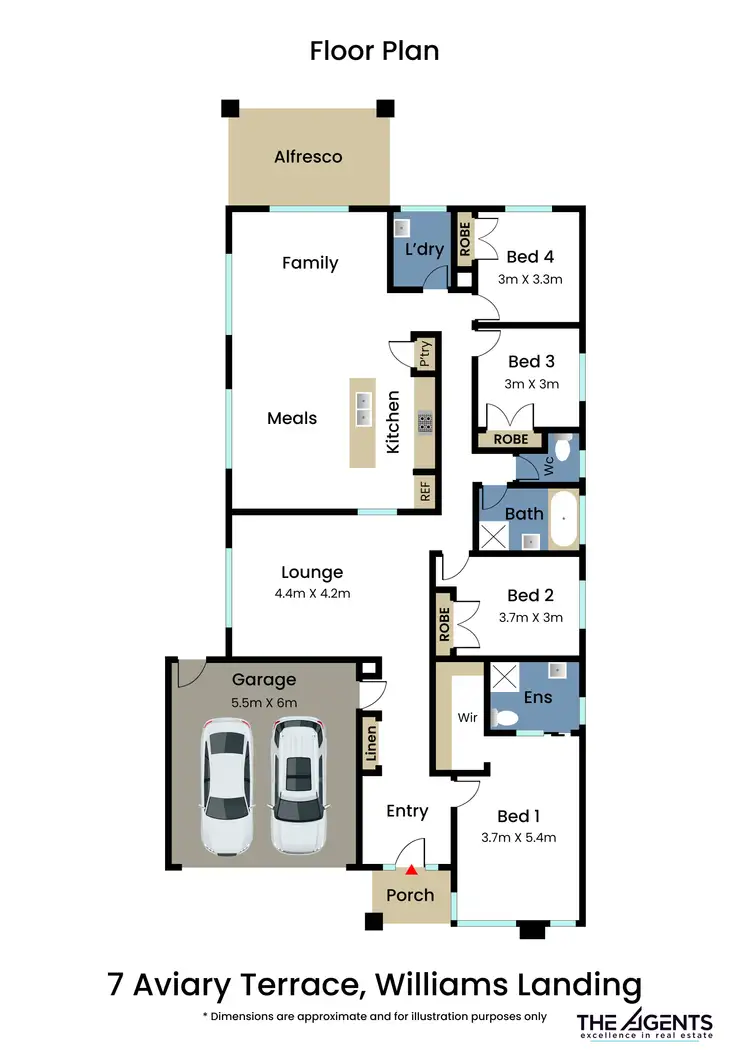 Floorplan of Homely house listing, 7 Aviary Terrace, Williams Landing VIC 3027