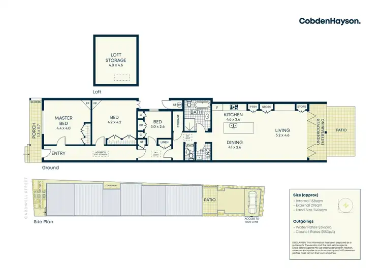 Floorplan of Homely house listing, 4 Cardwell Street, Balmain NSW 2041