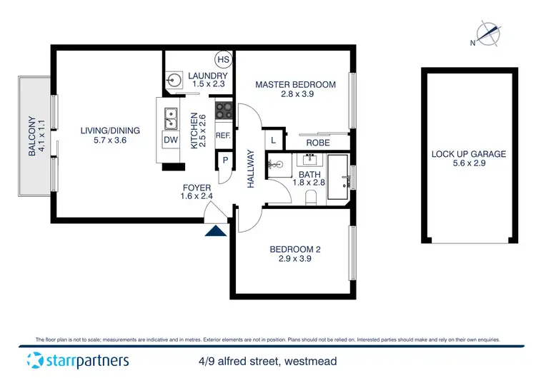 Floorplan of Homely unit listing, 4/9 Alfred Street, Westmead NSW 2145