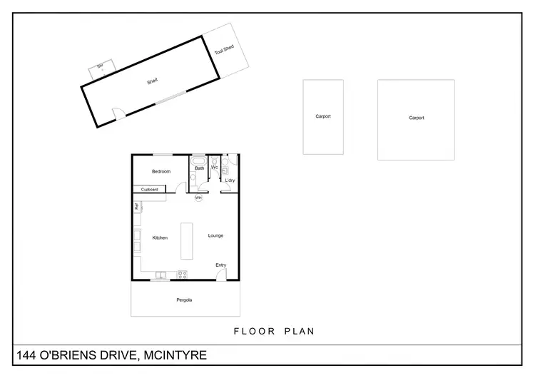 Floorplan of Homely house listing, 144 O'briens Drive Mcintyre  Via, Dunolly VIC 3472