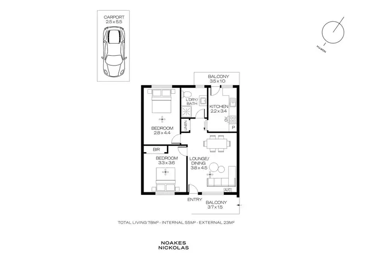 Floorplan of Homely unit listing, 6/383 Marion Road, Plympton SA 5038