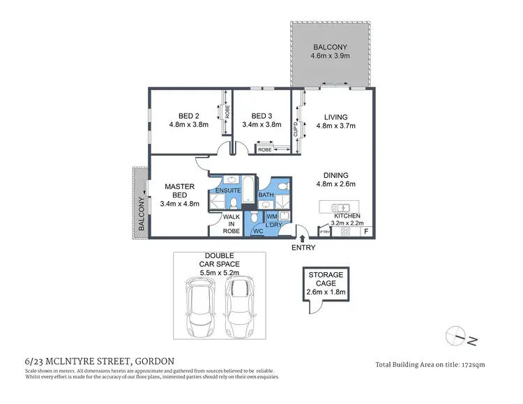 Floorplan of Homely apartment listing, 6/23-31 Mcintyre Street, Gordon NSW 2072