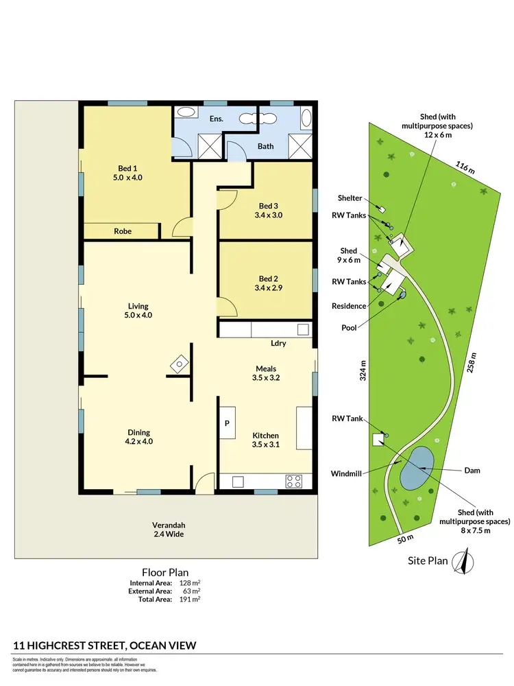 Floorplan of Homely house listing, 11 Highcrest Street, Ocean View QLD 4521