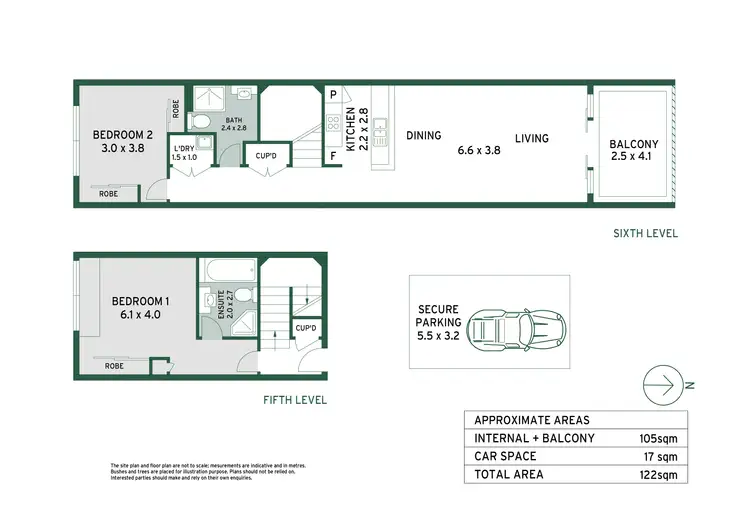 Floorplan of Homely apartment listing, 520/17-19 Memorial Avenue, St Ives NSW 2075